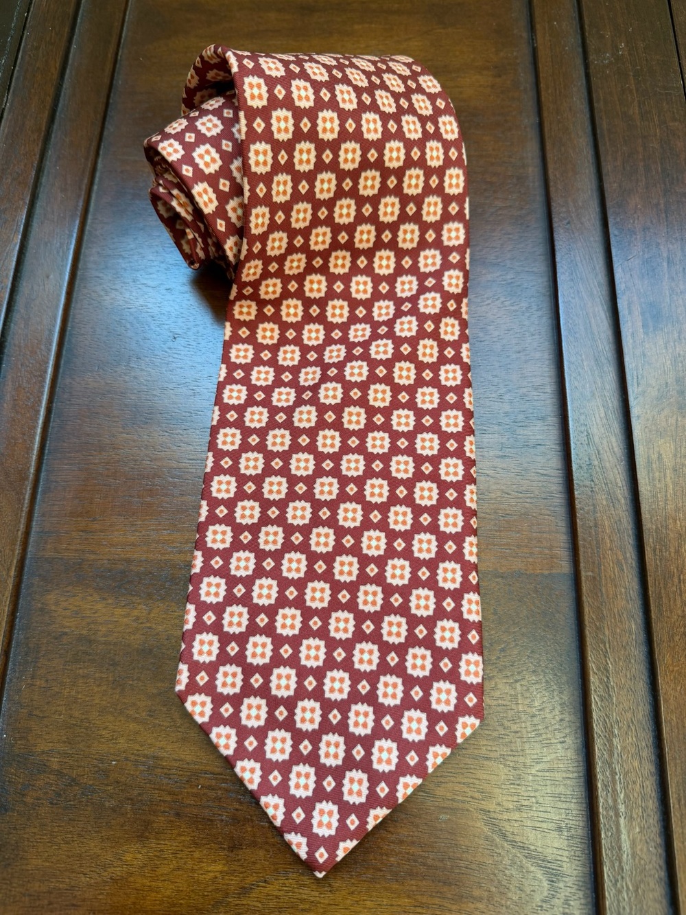 BOSS Hugo Boss 100% Silk Gingham Check Tie – Made in Italy - Picture 7 of 7